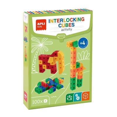 KOCKE 100kom 19161 INTERLOKING CUBES APLI